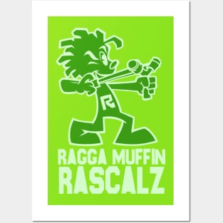 RaggaMuffinRascalz green Posters and Art